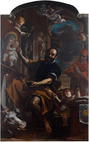 Mattia Preti - San Luca dipinge la Madonna e Gesù Bambino